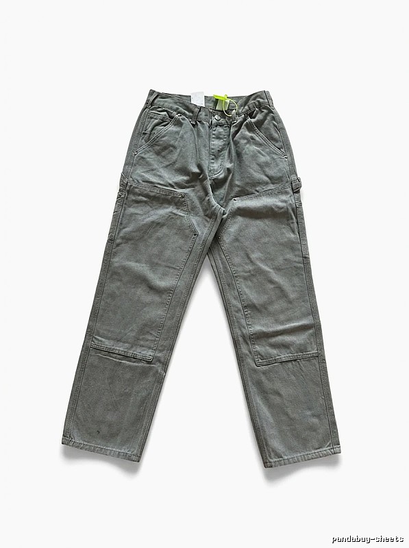 Carhartt workwear style moss green long pants