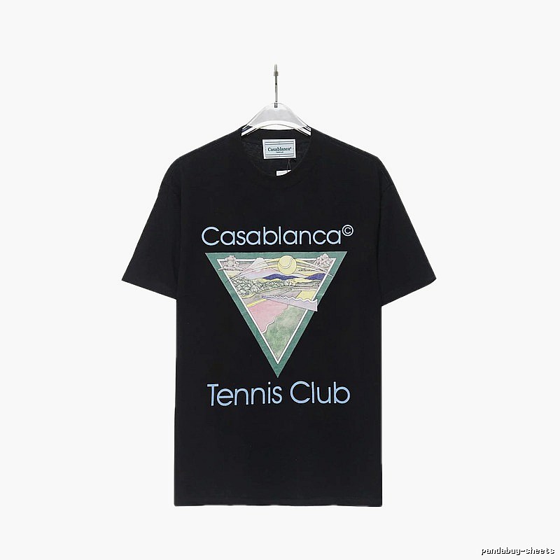 Casablanca Printed Trendy Black T-shirt