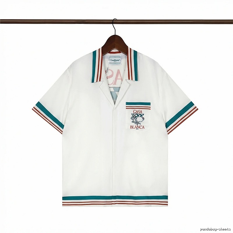 Casablanca retro-style white shirt