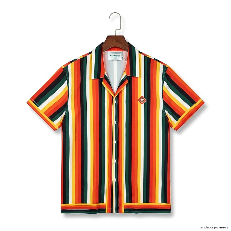 Casablanca striped retro-style shirt