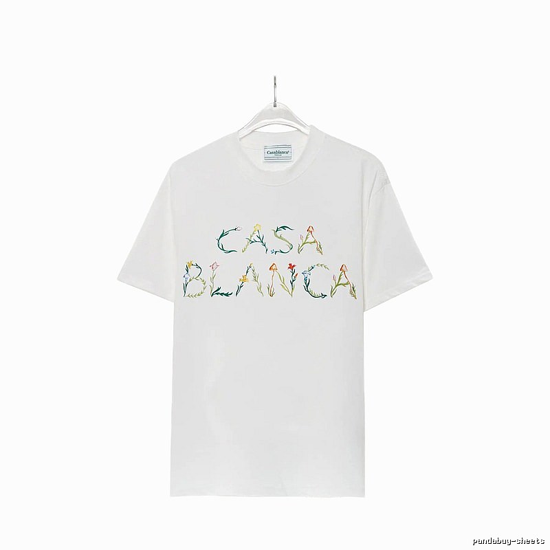 Casablanca - style printed white T - shirt