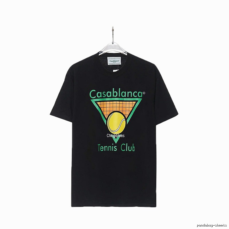Casablanca Tennis Style Black T-shirt