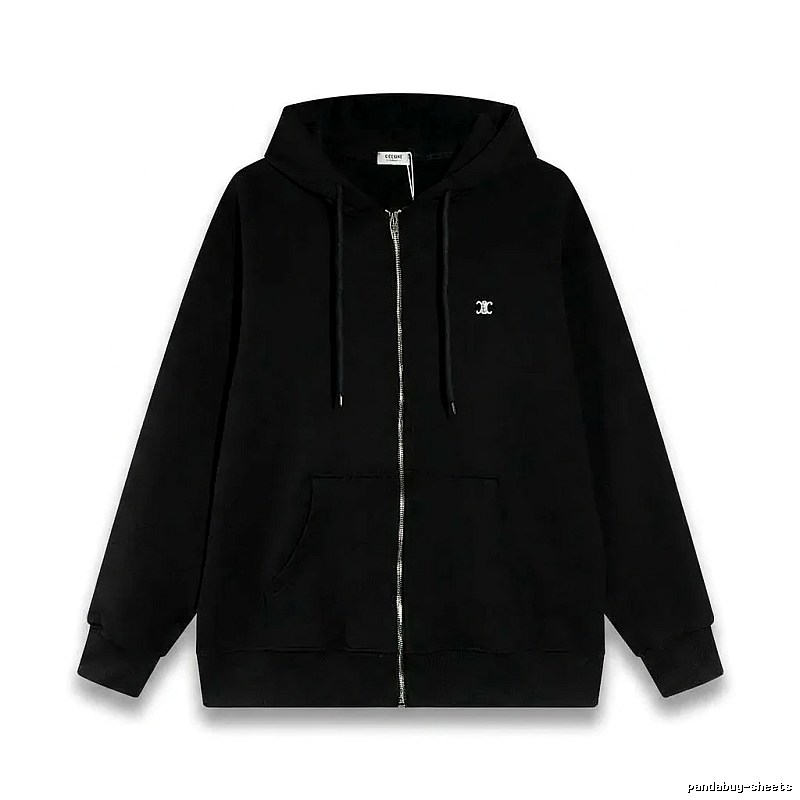 CELINE's classic black hoodie