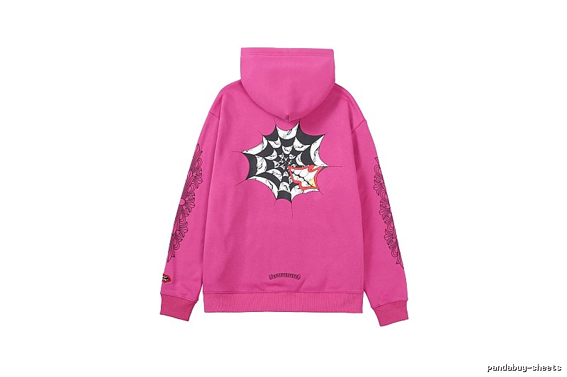 Chrome Hearts 2088-87 Rose Red Cross Graphic Hoodie Layered Outfit