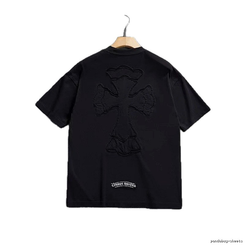 Chrome Hearts Cross Patch High Street Black Short-sleeve T-shirt