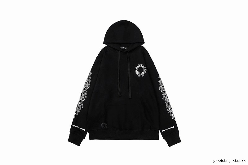 Chrome Hearts Resort Cross graphic hoodie Black Blue Cross with Premium Look