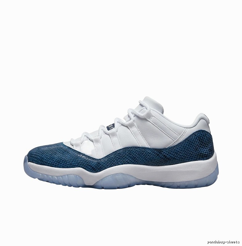 Classic Blue and White Jordan 11 Sneakers
