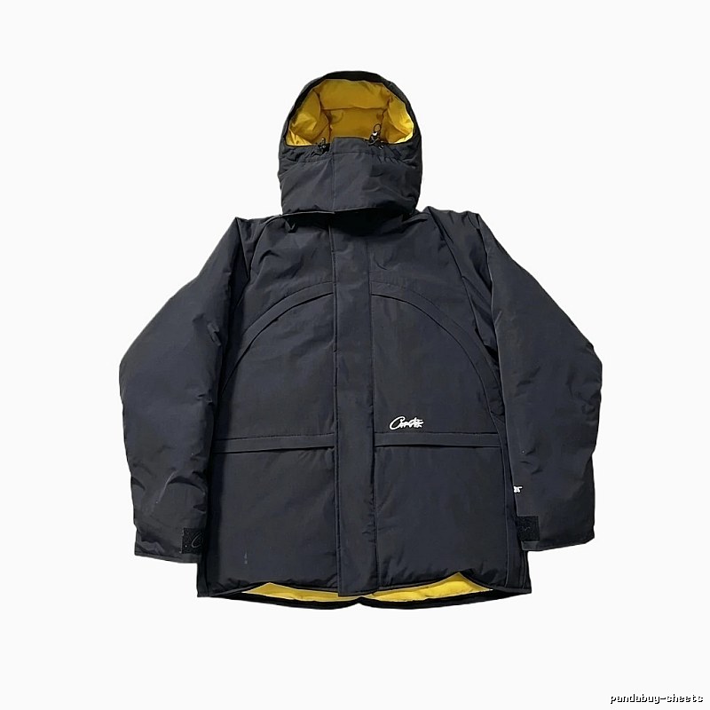 Corteiz Black Functional Style Cotton-padded Jacket