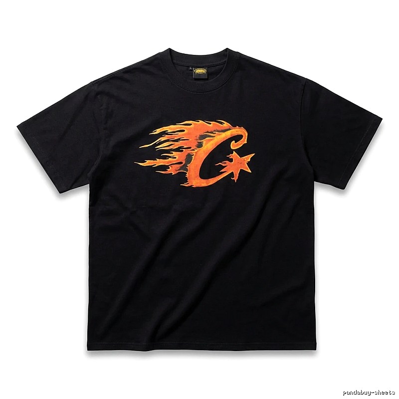 Corteiz Flame Wind Black T-shirt