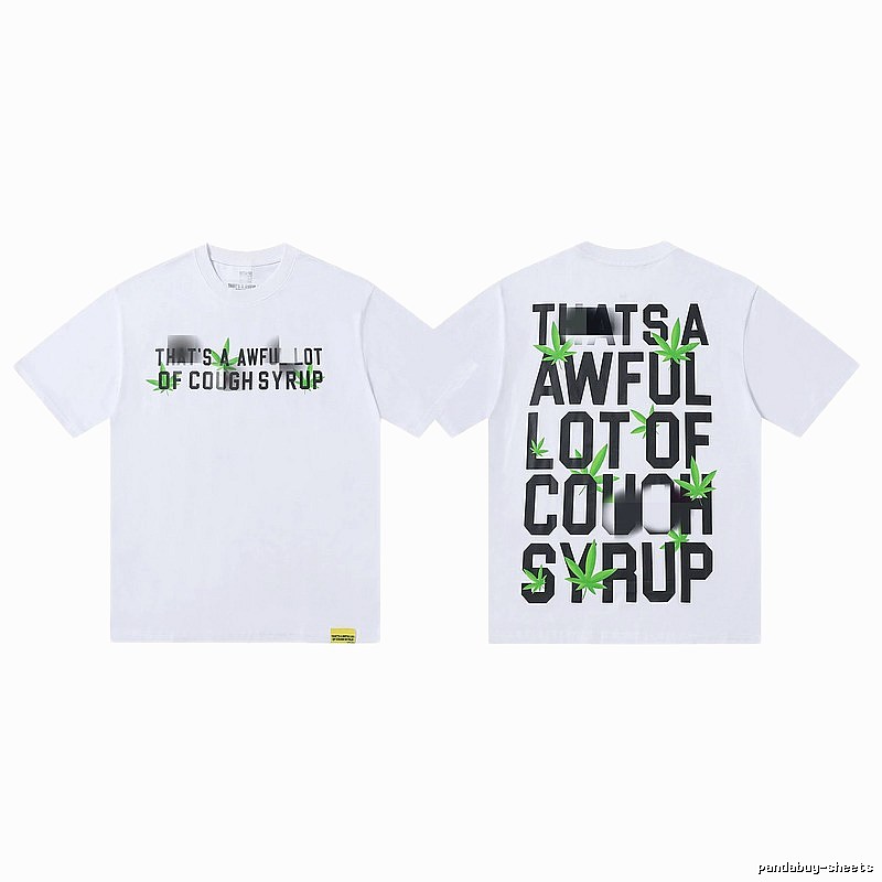 COUGH SYRUP Hemp Leaf Street Style White T-Shirt
