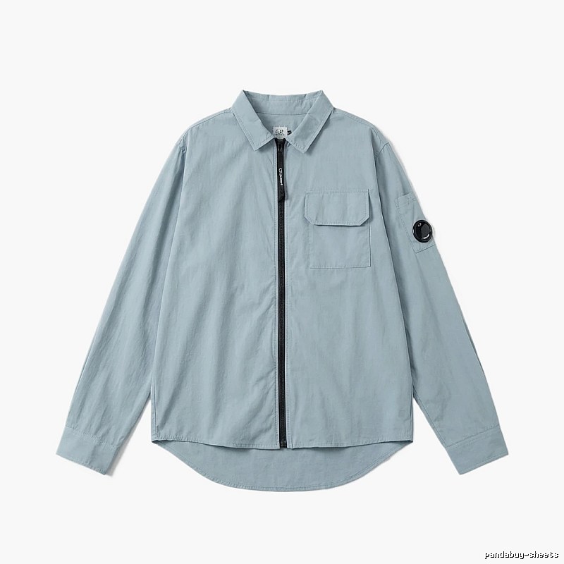 C.P. Series Simple Style Light Blue Shirt