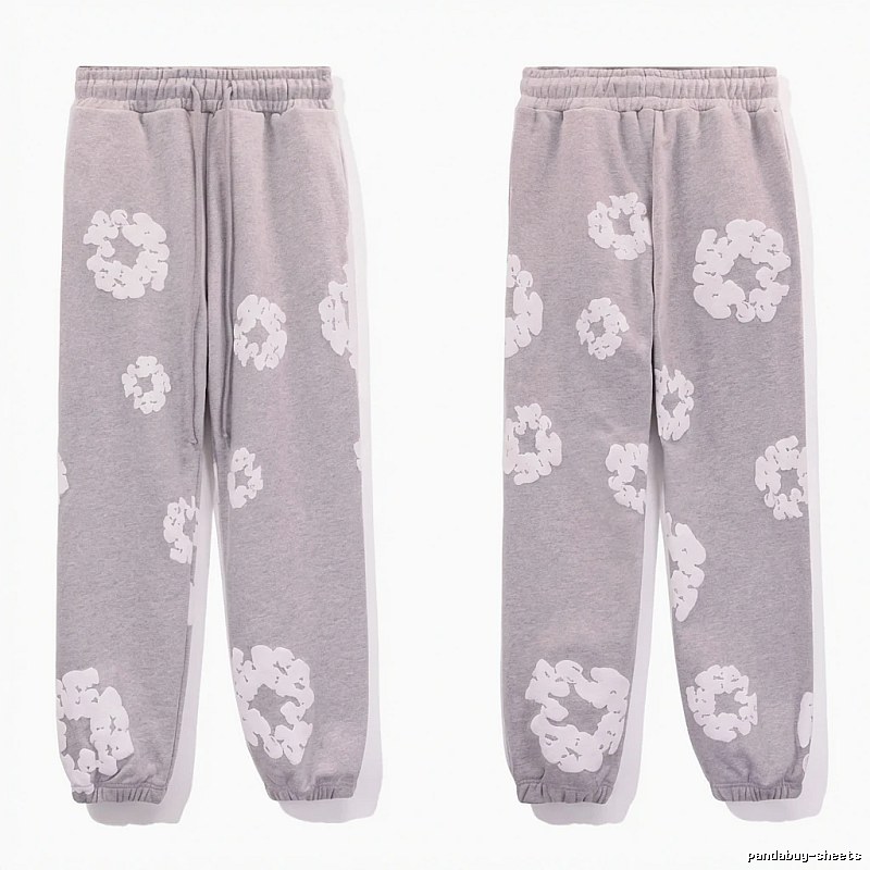 DENIM TEARS Printed Casual Grey Pants