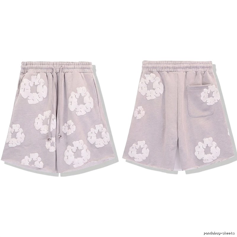 DENIM TEARS Printed Retro Style Shorts