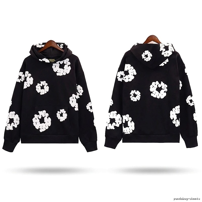 DENIM TEARS Printed Trendy Cool Black Sweatshirt