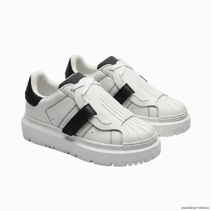 Dior black and white minimalist style board shoes