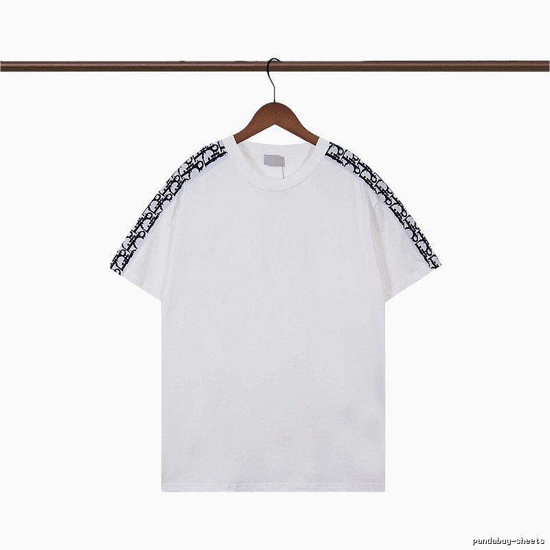 Dior Monogram Logo Tape Casual White T-Shirt