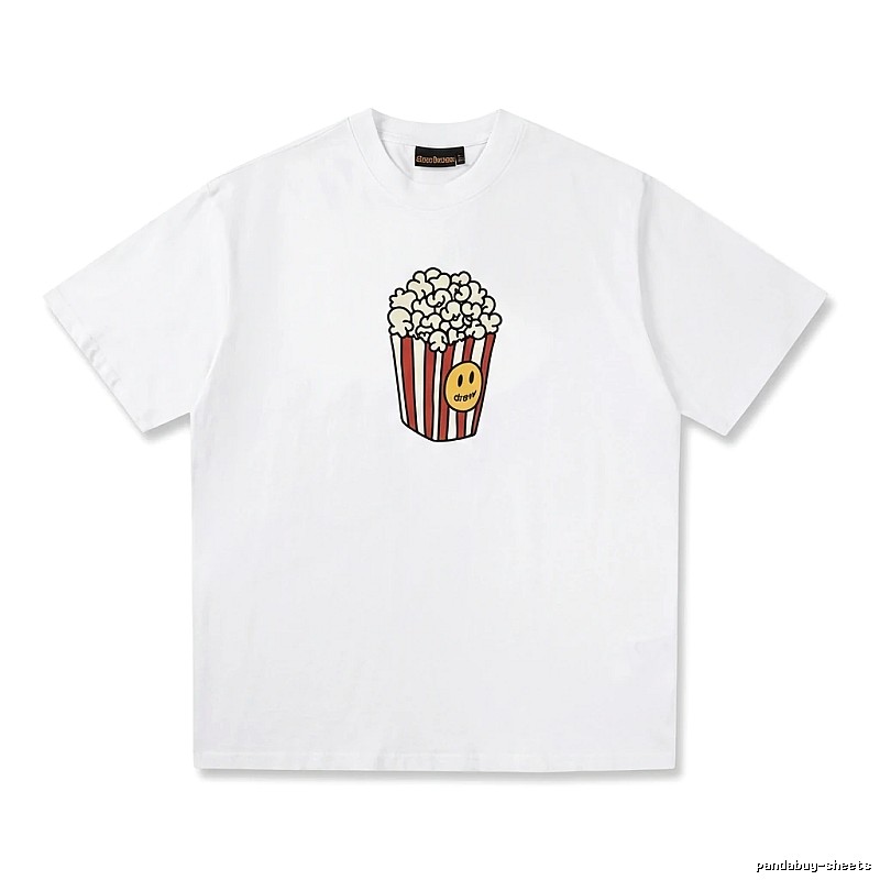 DREW Popcorn Print White T-shirt
