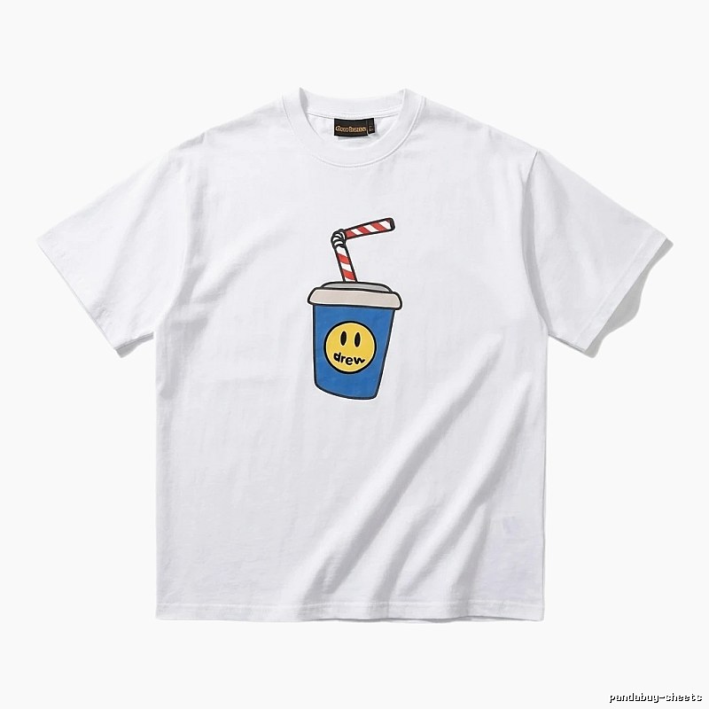 DREW Smiley Series Simple White T-shirt