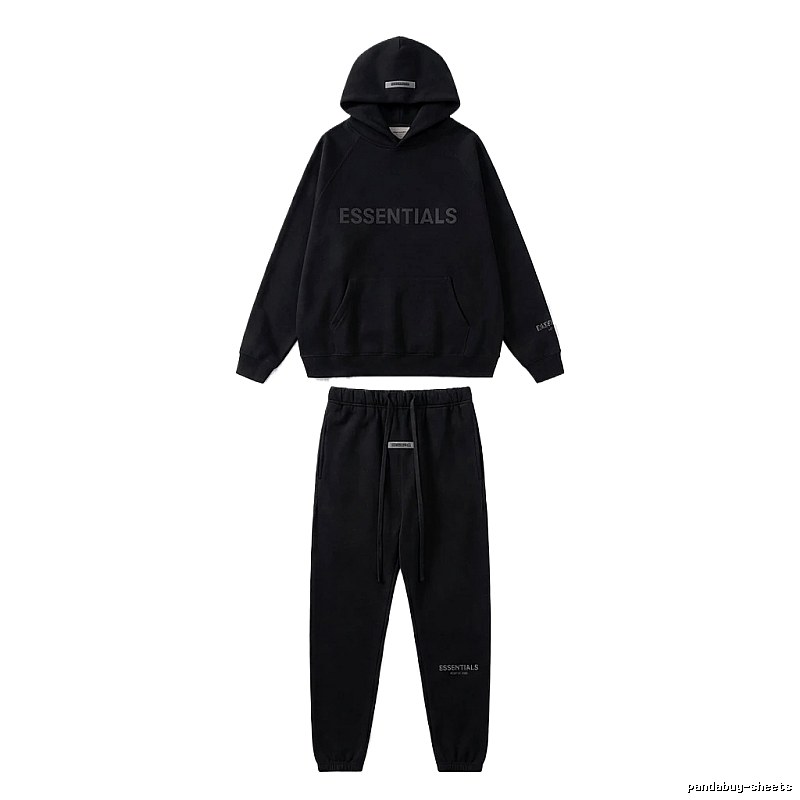 ESSENTIALS casual style black suit