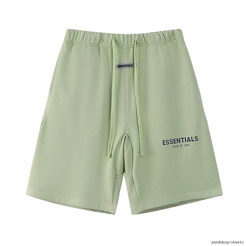 ESSENTIALS casual style light green shorts
