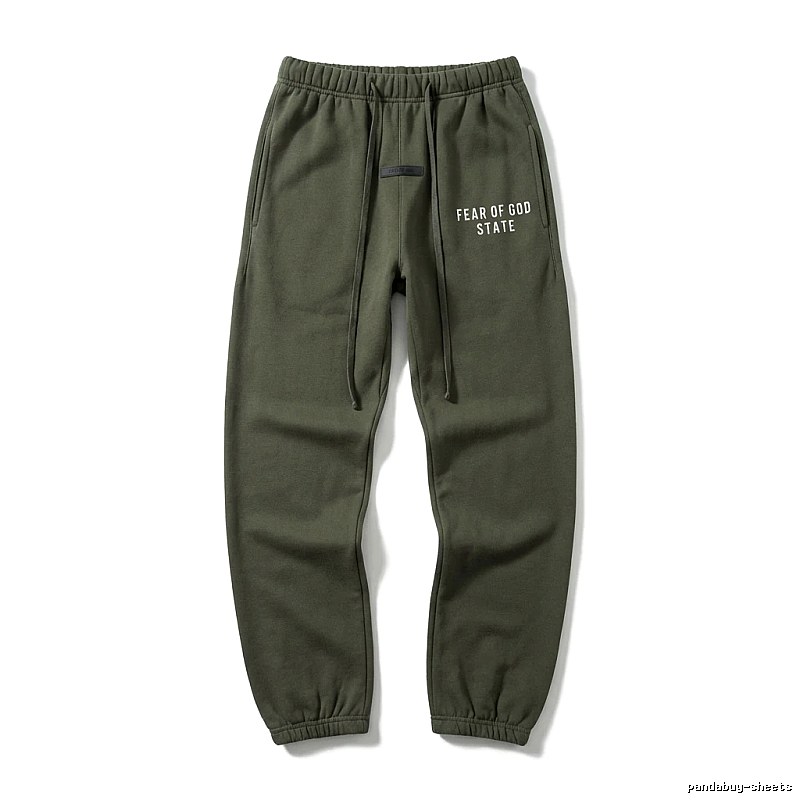 ESSENTIALS Minimalist Style Military Green Sweatpants