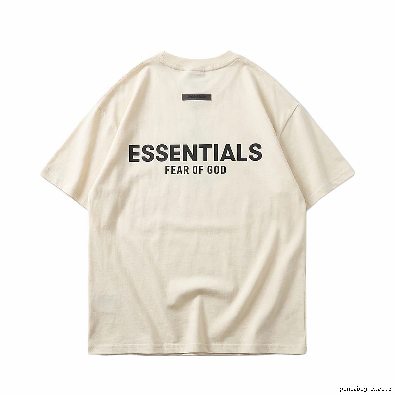 ESSENTIALS minimalist style off-white T-shirt