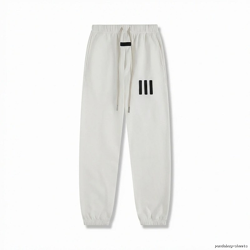 ESSENTIALS minimalist style white sweatpants
