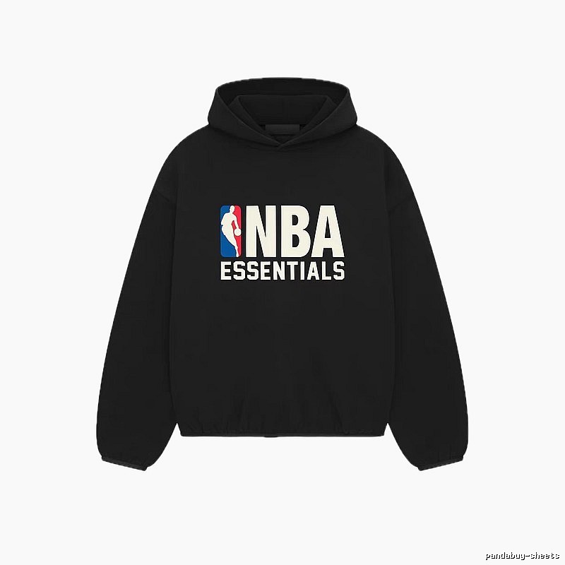 ESSENTIALS NBA-style black hoodie