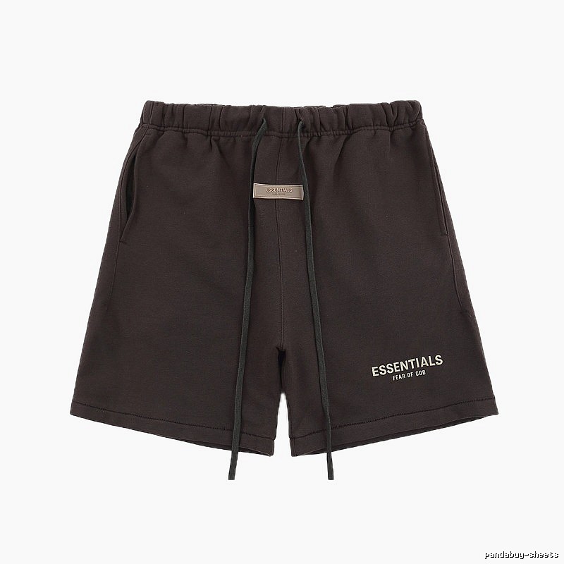 Essentials trendy brand dark coffee shorts