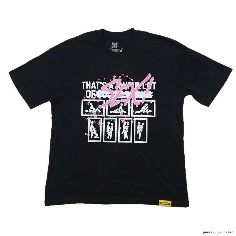 FR2 Funky Print Street Style Black Short-sleeve T-shirt