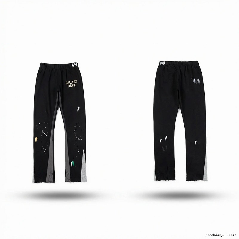 Gallery Dept Graffiti Street Style Black Pants