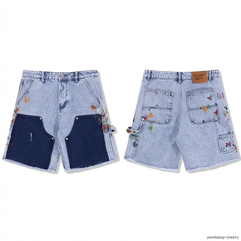 Gallery Dept Graffiti Style Denim Shorts