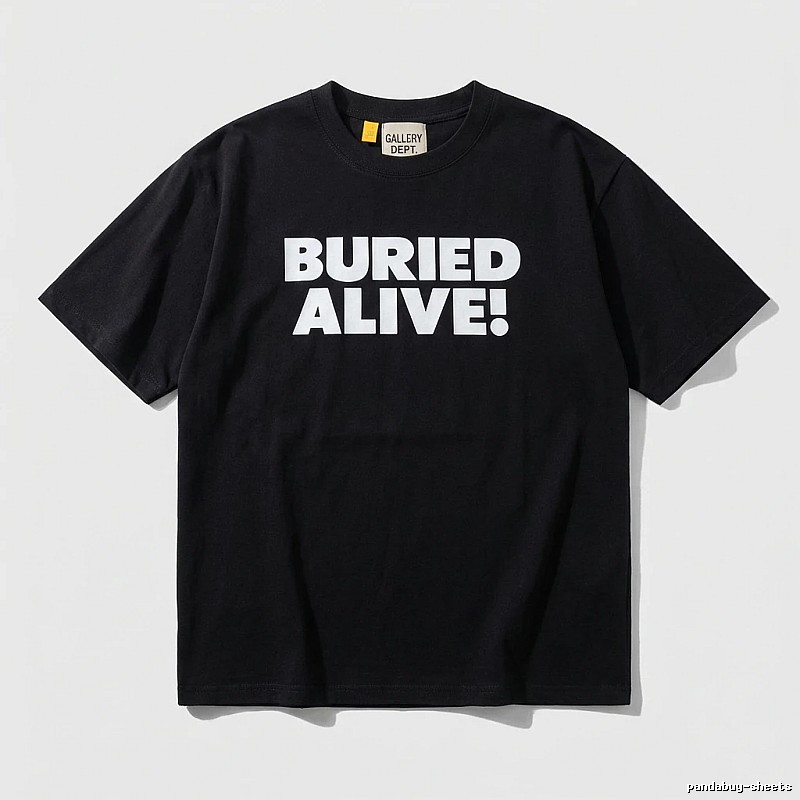 Gallery Dept Trendy and Cool Style Black T-shirt
