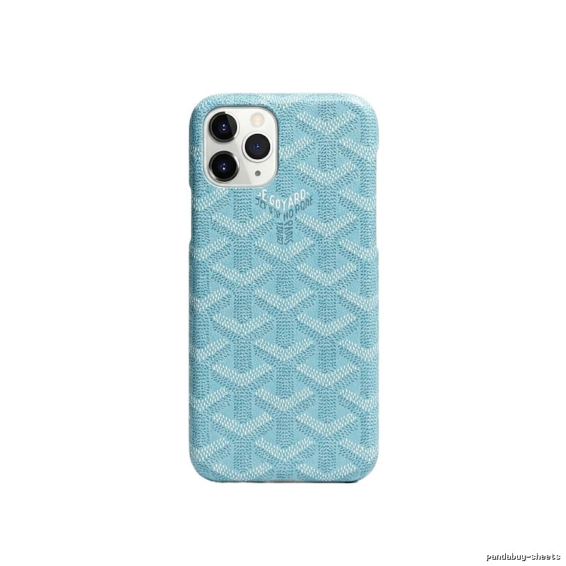 Geometric-style iPhone blue case of trendy brand