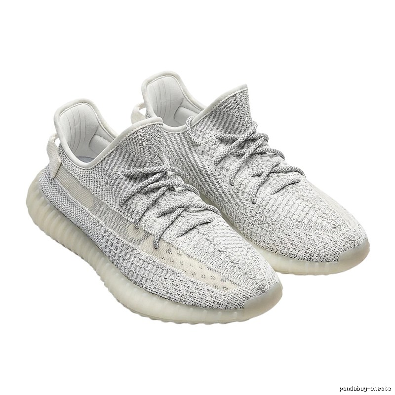 Grey and white casual Yeezy 350 shoes