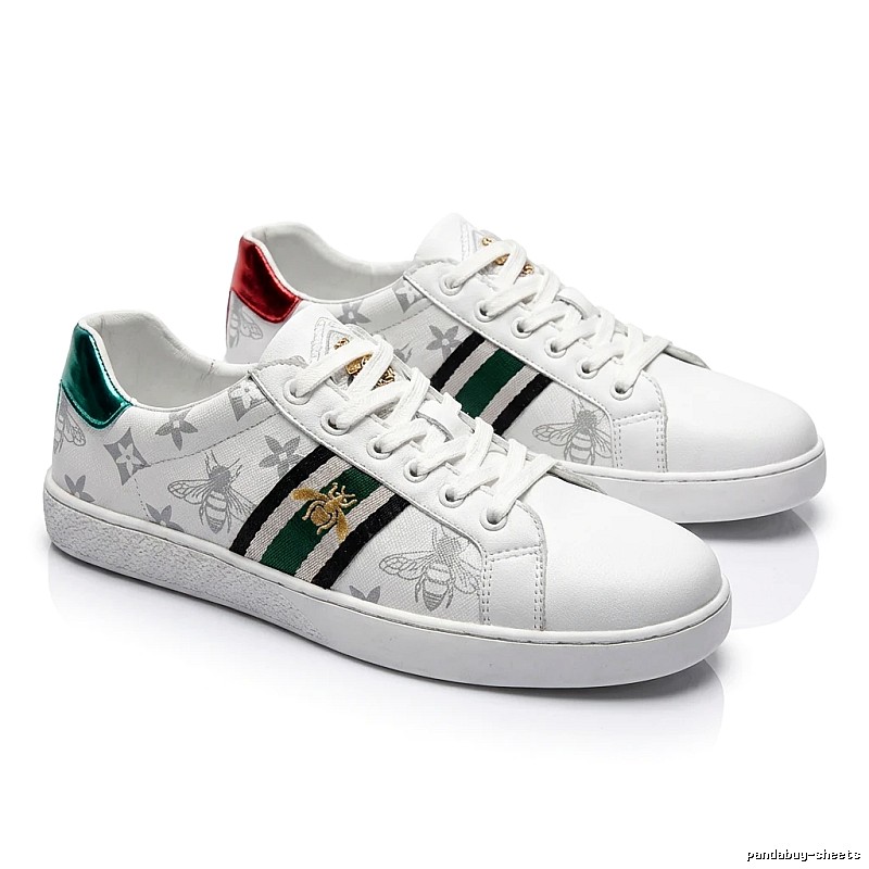 Gucci Bee Series Retro Style White Shoes
