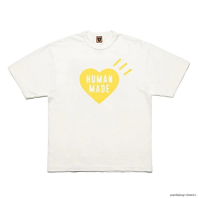 Human Made Monogram Heart logo T-shirt Black Green Human for Layered Styling