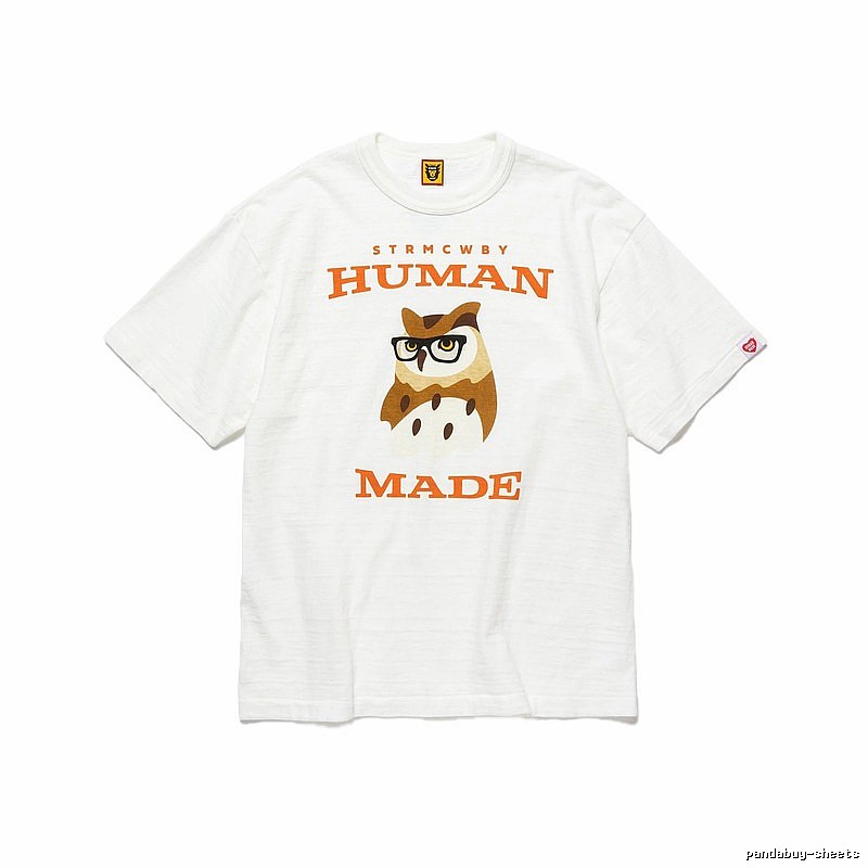 HUMAN MADE Owl Print Vintage White T-Shirt