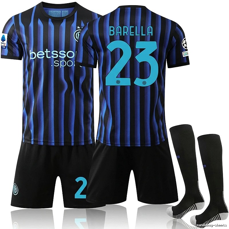 Inter Milan striped sporty jersey