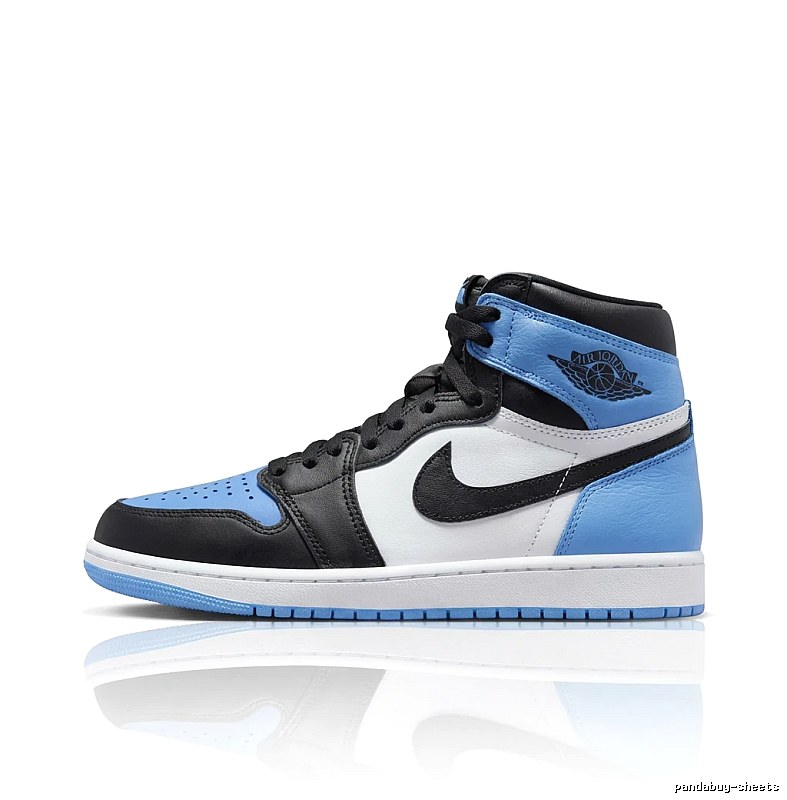 Jordan AJ1 High Top Black, Blue and White