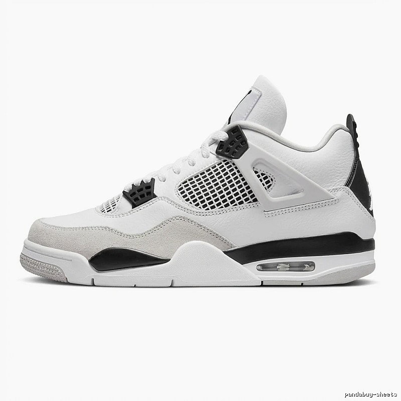 Jordan AJ4 Black and White Retro Sports Shoes