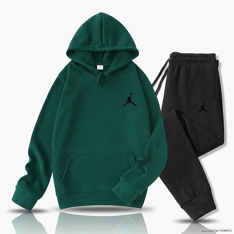 Jordan sporty green and black suit