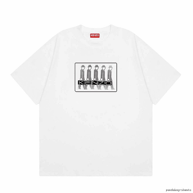 KENZO Character Print Street Style White T-Shirt