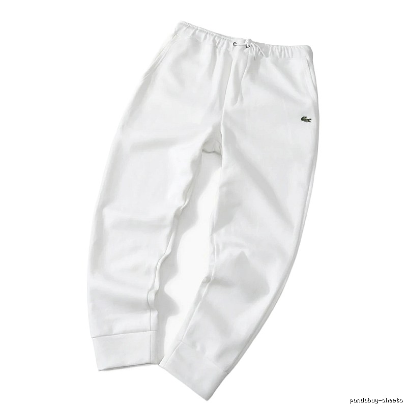 Lacoste casual style white sweatpants