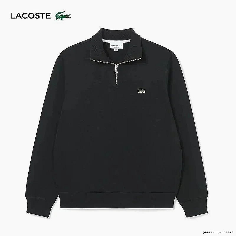 Lacoste Classic Quarter-zip sweatshirt Black Quarter Zip for Daily Styling