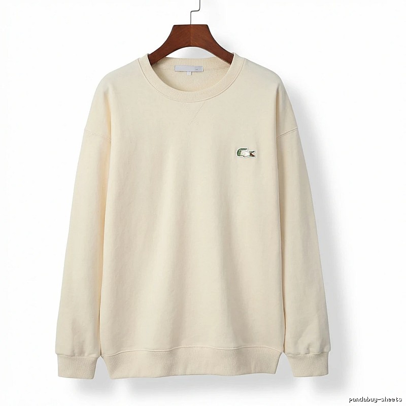 Lacoste simple off-white sweatshirt