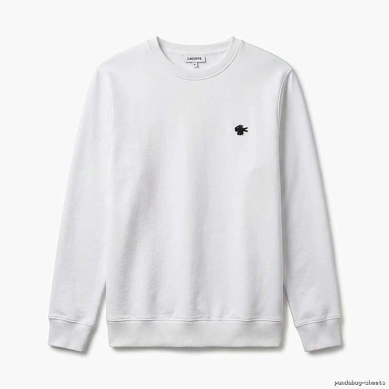 Lacoste simple style white sweatshirt