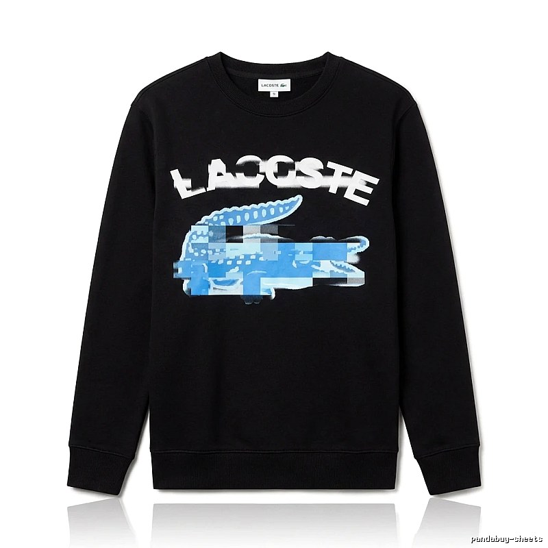 Lacoste trendy and cool style black sweatshirt