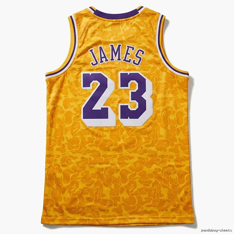 LBJ No. 23 camouflage-style jersey
