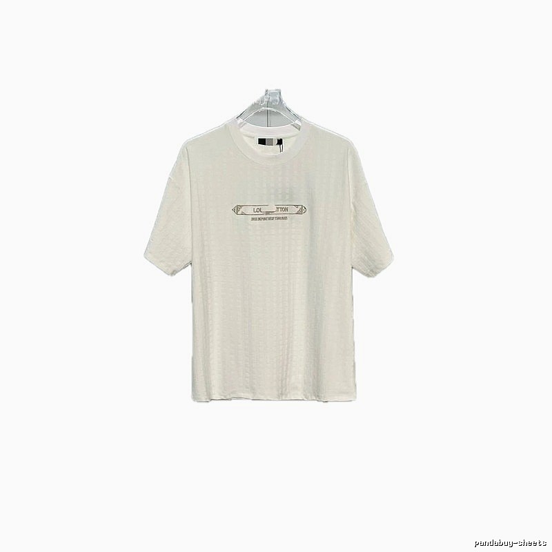 Louis Vuitton Embroidered Casual Style White Short-sleeve T-shirt